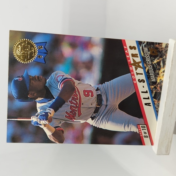 3/$15. 1993 Leaf Ken Griffey Jr./Marquis Grissom Gold Leaf All-Stars #8 NM - Picture 4 of 11